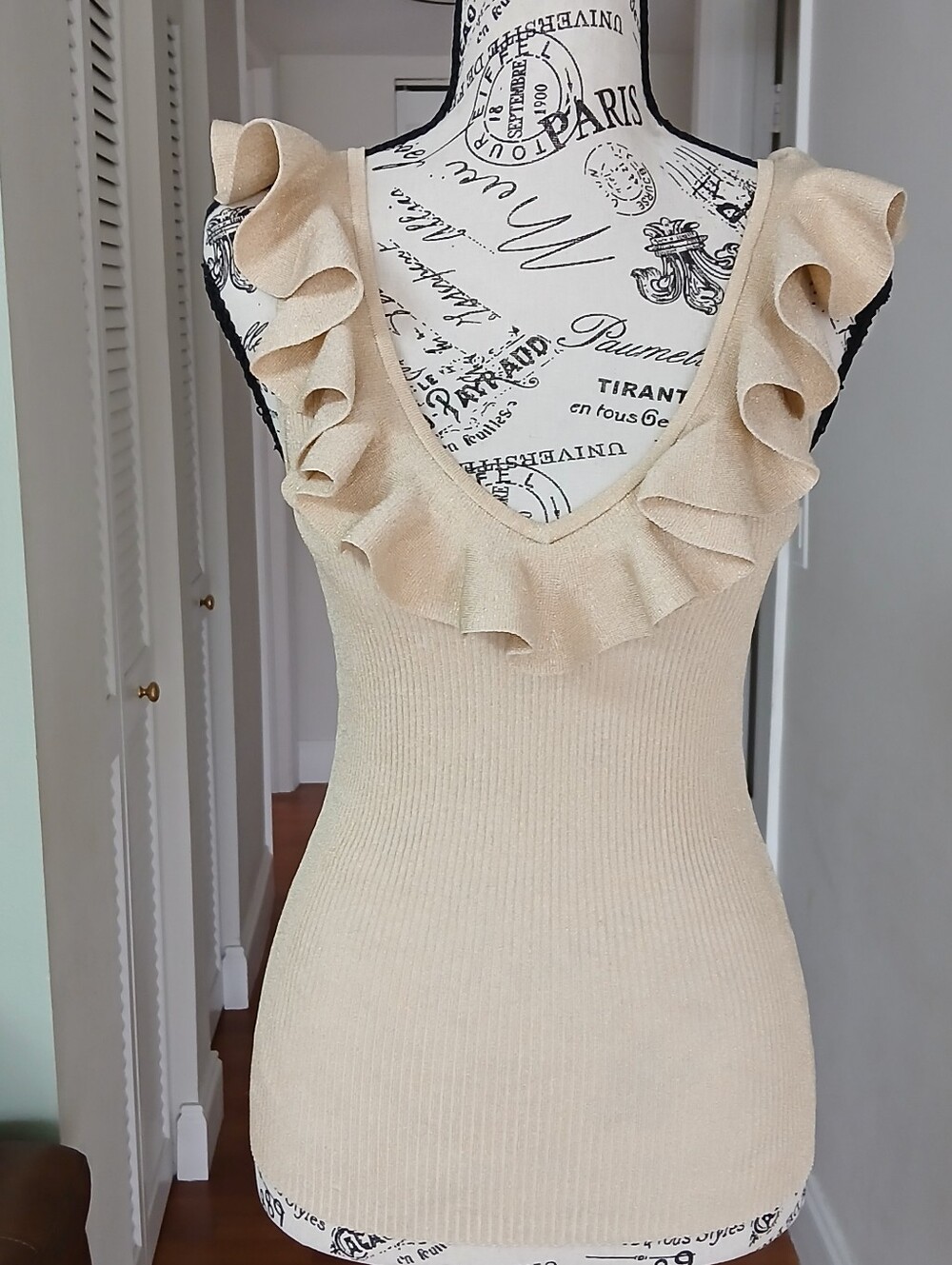 ZIMMERMANN INDRA METALLIC FRILL TOP - Picture 4 of 11